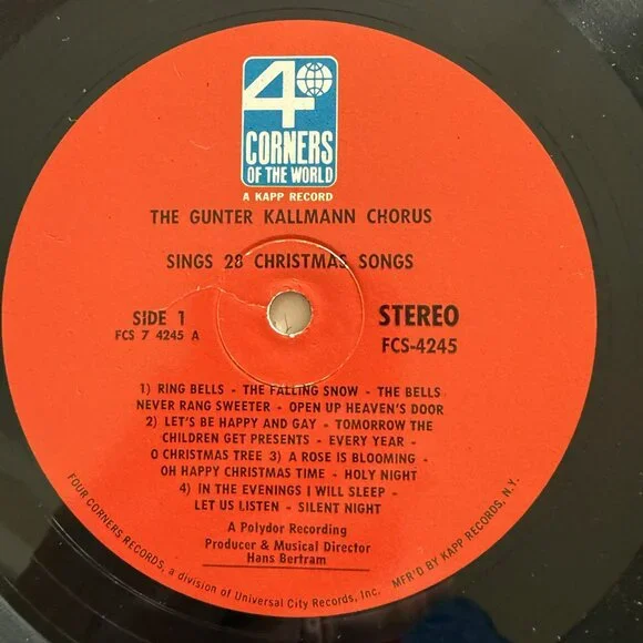 The Gunter Kallmann Chorus Sings In German 28 Christmas Songs LP Vinyl Record - Picture 4 of 7